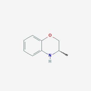 molecular formula C9H11NO B3049398 2H-1,4-Benzoxazine, 3,4-dihydro-3-methyl-, (3S)- CAS No. 204926-13-6