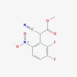 molecular formula C10H6F2N2O4 B3049408 Methyl 2-cyano-2-(2,3-difluoro-6-nitrophenyl)acetate CAS No. 2055119-07-6