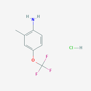 molecular formula C8H9ClF3NO B3049411 2-Methyl-4-(trifluoromethoxy)aniline hydrochloride CAS No. 2055119-44-1