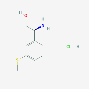 molecular formula C9H14ClNOS B3049434 (S)-2-Amino-2-(3-(methylthio)phenyl)ethanol hydrochloride CAS No. 2061996-54-9