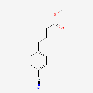 molecular formula C12H13NO2 B3049441 4-(4-Cyanophenyl)butanoic acid methyl ester CAS No. 20637-03-0