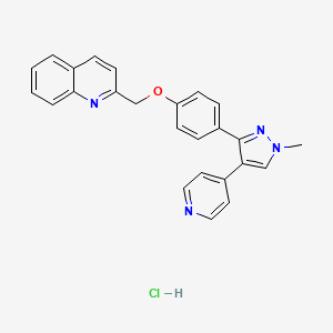 molecular formula C25H21ClN4O B3049454 Mardepodect hydrochloride CAS No. 2070014-78-5