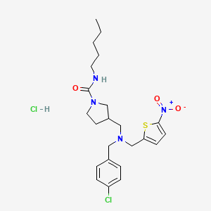 molecular formula C23H32Cl2N4O3S B3049455 SR9011 (hydrochloride) CAS No. 2070014-94-5