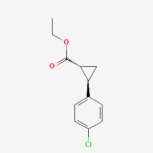 B3049458 ethyl (1R,2R)-2-(4-chlorophenyl)cyclopropane-1-carboxylate CAS No. 207279-36-5