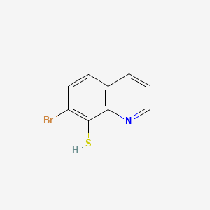 molecular formula C9H6BrNS B3049459 7-Bromoquinoline-8-thiol CAS No. 20738-25-4