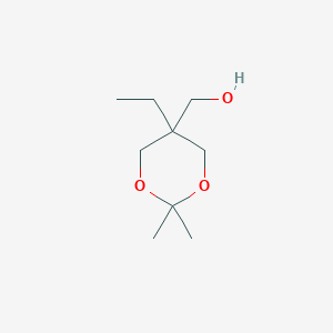 molecular formula C9H18O3 B3049465 1,3-Dioxane-5-methanol, 5-ethyl-2,2-dimethyl- CAS No. 20761-68-6