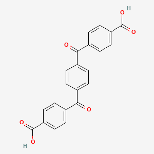 molecular formula C22H14O6 B3049471 1,4-Bis(4-carboxybenzoyl)benzene CAS No. 20787-49-9