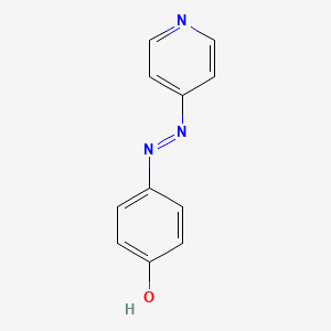 molecular formula C11H9N3O B3049477 4-[2-(Pyridin-4-yl)hydrazinylidene]cyclohexa-2,5-dien-1-one CAS No. 20815-66-1