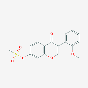 molecular formula C17H14O6S B3049482 3-(2-methoxyphenyl)-4-oxo-4H-chromen-7-yl methanesulfonate CAS No. 208446-31-5