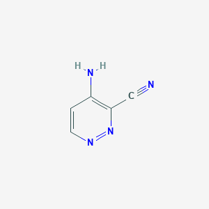 molecular formula C5H4N4 B3049486 4-Aminopyridazine-3-carbonitrile CAS No. 20865-26-3