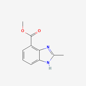 molecular formula C10H10N2O2 B3049489 Methyl 2-methyl-1H-benzo[d]imidazole-4-carboxylate CAS No. 208772-14-9