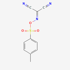 molecular formula C10H7N3O3S B3049495 ((((4-Methylphenyl)sulphonyl)oxy)imino)malononitrile CAS No. 20893-01-0
