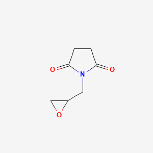 molecular formula C7H9NO3 B3049512 1-(Oxiran-2-ylmethyl)pyrrolidine-2,5-dione CAS No. 20958-21-8