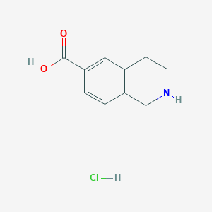 molecular formula C10H12ClNO2 B3049540 1,2,3,4-四氢-异喹啉-6-羧酸盐酸盐 CAS No. 2097068-75-0