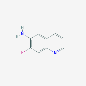 molecular formula C9H7FN2 B3049554 7-氟喹啉-6-胺 CAS No. 2102411-80-1