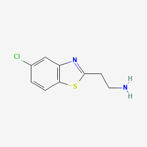 molecular formula C9H9ClN2S B3049560 2-(5-Chloro-1,3-benzothiazol-2-yl)ethanamine CAS No. 210428-37-8