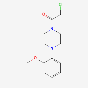 molecular formula C13H18Cl2N2O2 B3049567 2-氯-1-[4-(2-甲氧基苯基)-哌嗪-1-基]-乙酮 CAS No. 21057-39-6