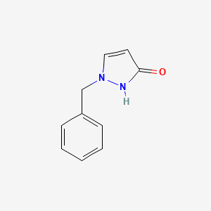 molecular formula C10H10N2O B3049570 1-Benzyl-1H-pyrazol-3(2H)-one CAS No. 21074-40-8