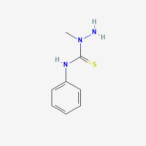 molecular formula C8H11N3S B3049571 3-Amino-3-methyl-1-phenylthiourea CAS No. 21076-09-5