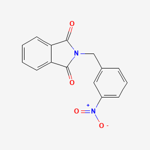 molecular formula C15H10N2O4 B3049573 1H-Isoindole-1,3(2H)-dione, 2-[(3-nitrophenyl)methyl]- CAS No. 21081-63-0