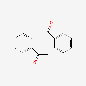 molecular formula C16H12O2 B3049574 Dibenzo[a,e][8]annulene-5,11(6h,12h)-dione CAS No. 21083-39-6