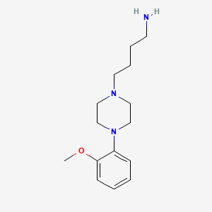 molecular formula C15H25N3O B3049579 4-(4-(2-甲氧基苯基)哌嗪-1-基)丁-1-胺 CAS No. 21103-33-3