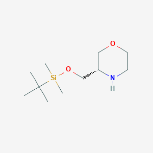 (3S)-3-({[tert-Butyl(dimethyl)silyl]oxy}methyl)morpholine