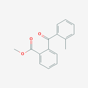 molecular formula C16H14O3 B3049588 Methyl 2-(2-methylbenzoyl)benzoate CAS No. 21147-26-2