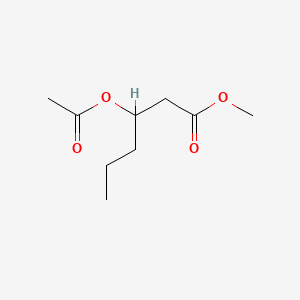 molecular formula C9H16O4 B3049600 Methyl 3-acetoxyhexanoate CAS No. 21188-60-3