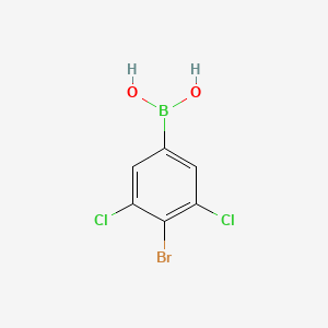 molecular formula C6H4BBrCl2O2 B3049607 4-溴-3,5-二氯苯基硼酸 CAS No. 2121511-62-2