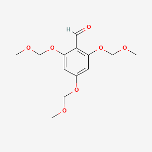 molecular formula C13H18O7 B3049614 2,4,6-三(甲氧基甲氧基)苯甲醛 CAS No. 212265-19-5