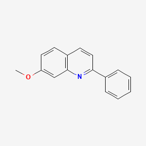 molecular formula C16H13NO B3049619 7-Methoxy-2-phenylquinoline CAS No. 21255-17-4