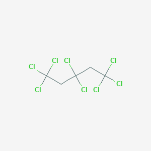 molecular formula C5H4Cl8 B3049622 Pentane, 1,1,1,3,3,5,5,5-octachloro- CAS No. 21260-43-5