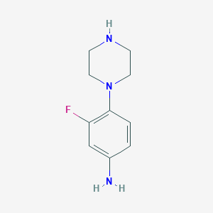 3-Fluoro-4-(piperazin-1-yl)aniline