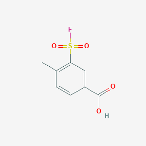 molecular formula C8H7FO4S B3049635 3-Fluorosulfonyl-4-methylbenzoic acid CAS No. 21322-93-0