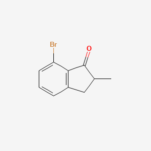 molecular formula C10H9BrO B3049637 7-Bromo-2-methyl-2,3-dihydro-1H-inden-1-one CAS No. 213381-43-2