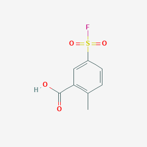 molecular formula C8H7FO4S B3049639 5-(氟磺酰基)-2-甲基苯甲酸 CAS No. 21346-65-6