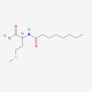 molecular formula C13H25NO3S B3049646 N-(1-Oxooctyl)-DL-methionine CAS No. 21394-50-3