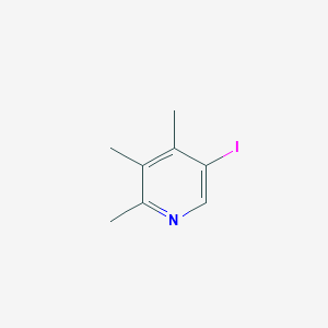 molecular formula C8H10IN B3049648 5-碘-2,3,4-三甲基吡啶 CAS No. 2140305-94-6