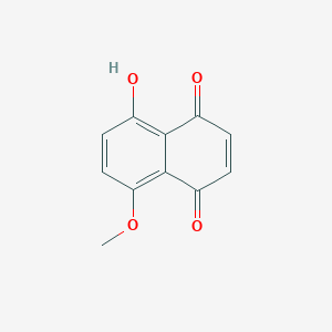 molecular formula C11H8O4 B3049652 5-Hydroxy-8-methoxynaphthalene-1,4-dione CAS No. 21418-04-2