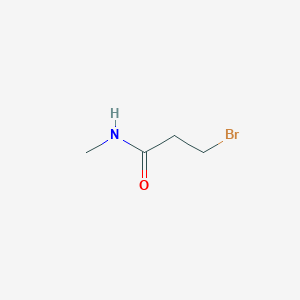 molecular formula C4H8BrNO B3049657 Propanamide, 3-bromo-N-methyl- CAS No. 21437-87-6
