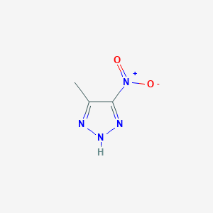 molecular formula C3H4N4O2 B3049659 4-Methyl-5-nitro-2h-1,2,3-triazole CAS No. 21443-93-6