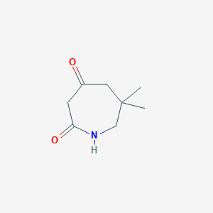molecular formula C8H13NO2 B3049662 6,6-二甲基氮杂戊烷-2,4-二酮 CAS No. 21455-90-3