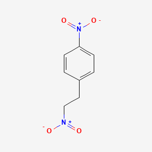 molecular formula C8H8N2O4 B3049664 Benzene, 1-nitro-4-(2-nitroethyl)- CAS No. 21473-45-0