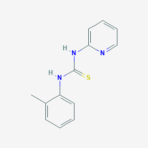 molecular formula C13H13N3S B3049669 N-(2-Methylphenyl)-N'-(2-pyridinyl)thiourea CAS No. 21487-27-4