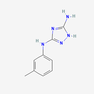 N-(3-Methylphenyl)-1H-1,2,4-triazole-3,5-diamine