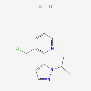 3-(chloromethyl)-2-(1-isopropyl-1H-pyrazol-5-yl)pyridine hydrochloride