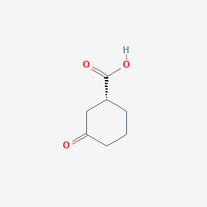 molecular formula C7H10O3 B3049680 (1r)-3-Oxocyclohexanecarboxylic Acid CAS No. 21531-43-1