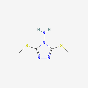 4H-1,2,4-Triazole, 4-amino-3,5-dimethylthio-