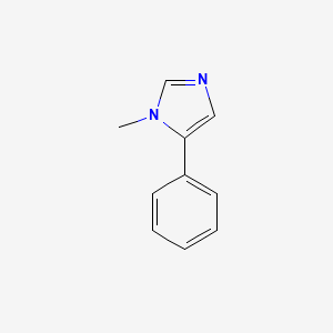 molecular formula C10H10N2 B3049682 1-Methyl-5-phenyl-1H-imidazole CAS No. 2154-38-3